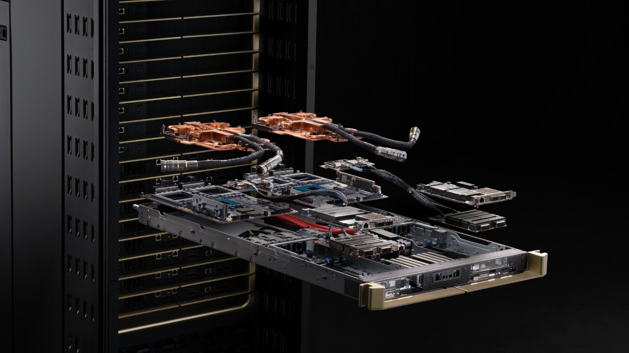 NVIDIA MGX rackmount server exploded view